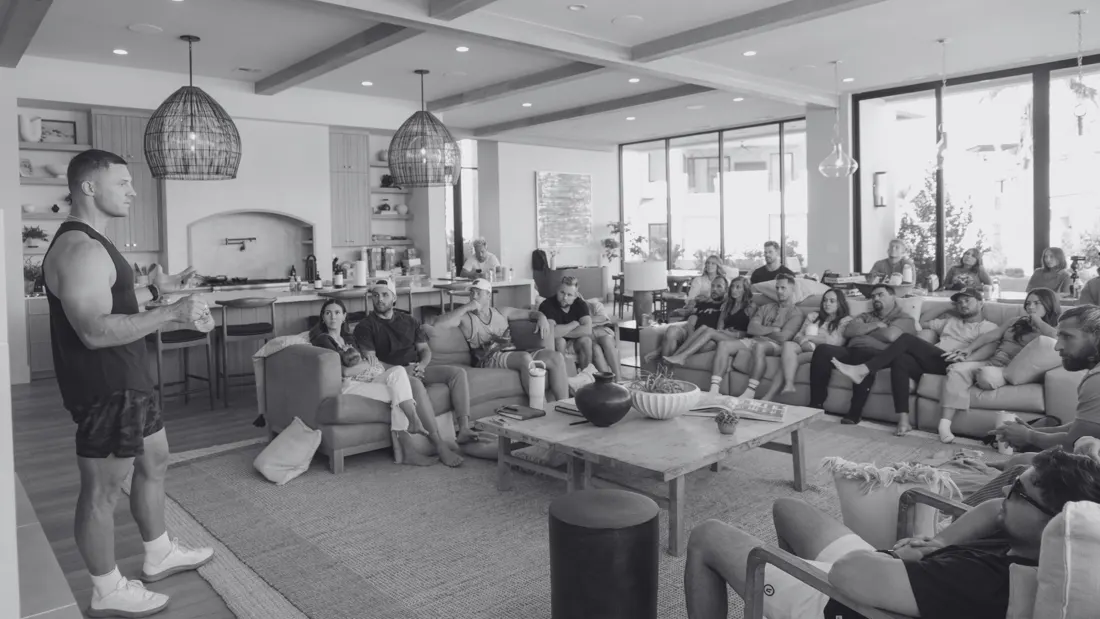 Members gathered for a group session at a DBF event